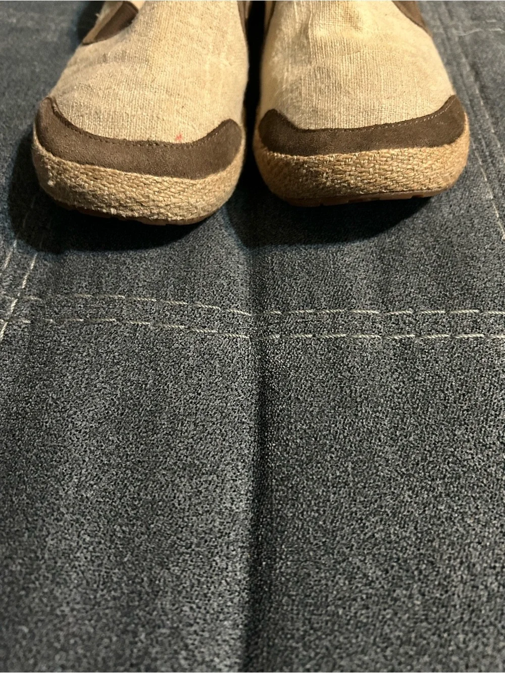 UGG Women’s Beige and Brown Slip-On Espadrilles